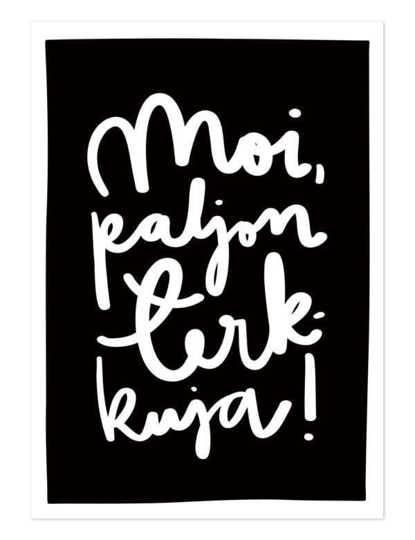 Moi, paljon terkkuja Ninnimoi postikortti