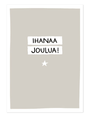 Ihanaa joulua joulukortti