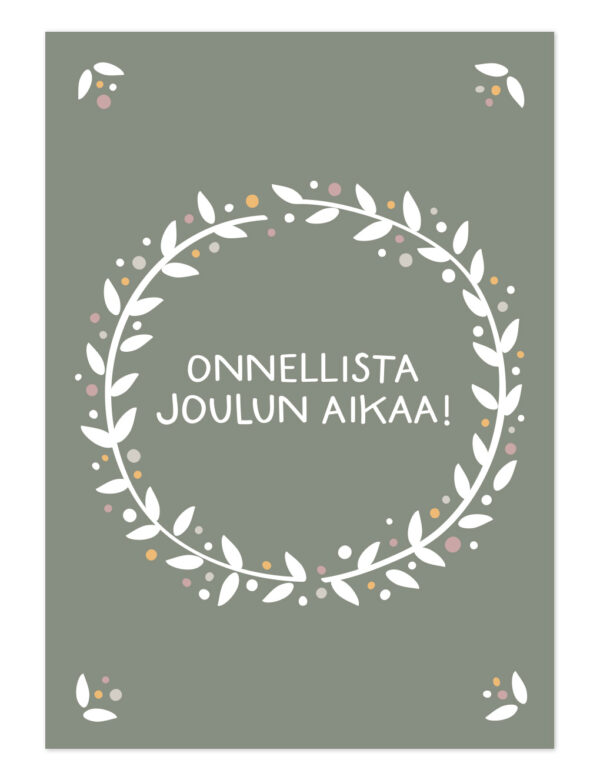 Onnellista joulun aikaa. Ninnimoi joulukortti
