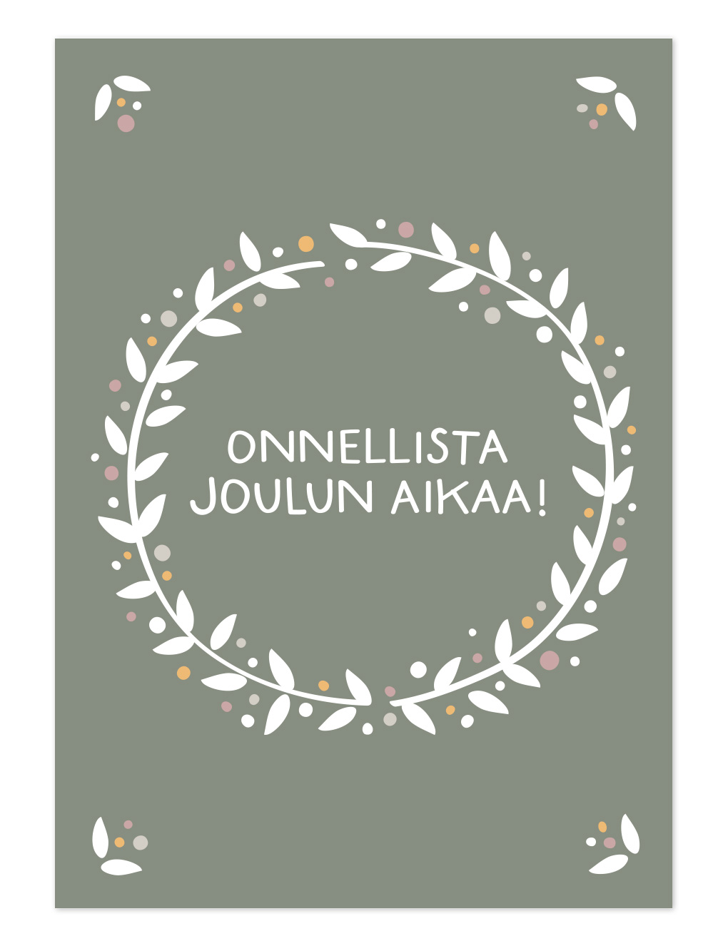 Onnellista Joulun Aikaa Joulukortti Ninnimoi