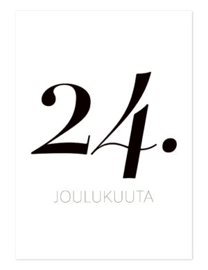 24. joulukuuta Ninnimoi joulukortti