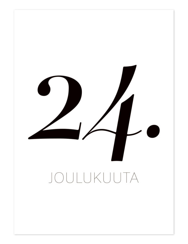 24. joulukuuta Ninnimoi joulukortti