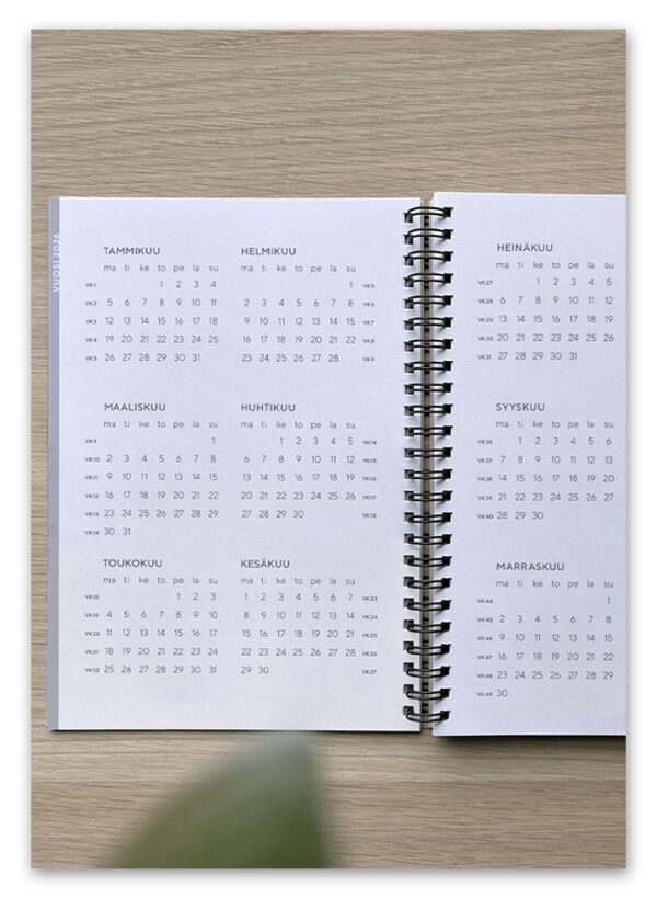 Ninnimoi vuosikalenteri vuosisivu 2026