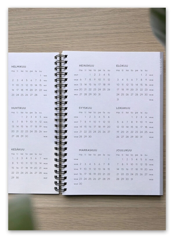 Ninnimoi vuosikalenteri vuosisivu 2026