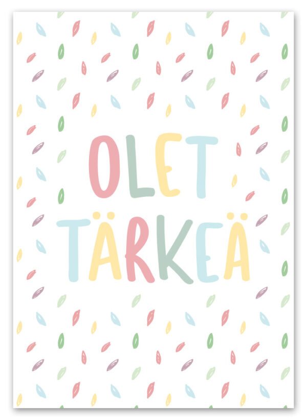 Olet tärkeä Ninnimoi postikortti