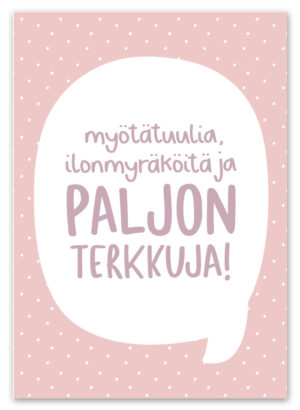Myötätuulia postikortti Ninnimoi