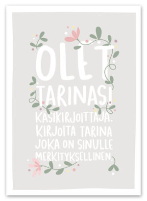 Olet tarinasi käsikirjoittaja Ninnimoi postikortti