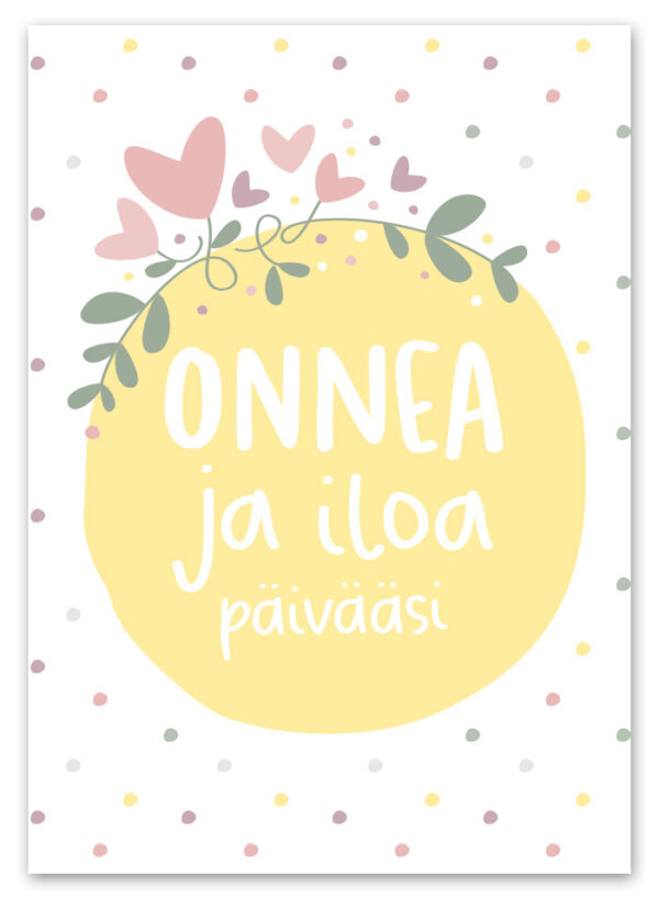 Onnea ja iloa päivääsi Ninnimoi postikortti