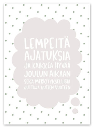 Joulupukki tykkää Ninnimoi postikortti