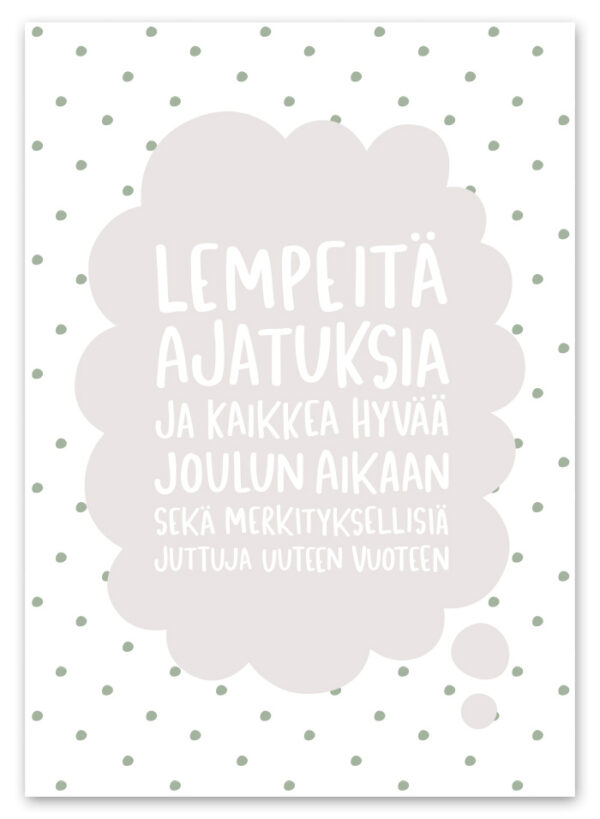Joulupukki tykkää Ninnimoi postikortti