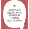 Joulupukki tykkää Ninnimoi postikortti