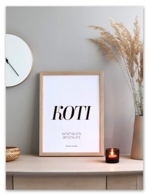 Koordinaatit sisustus juliste, koti, Ninnimoi