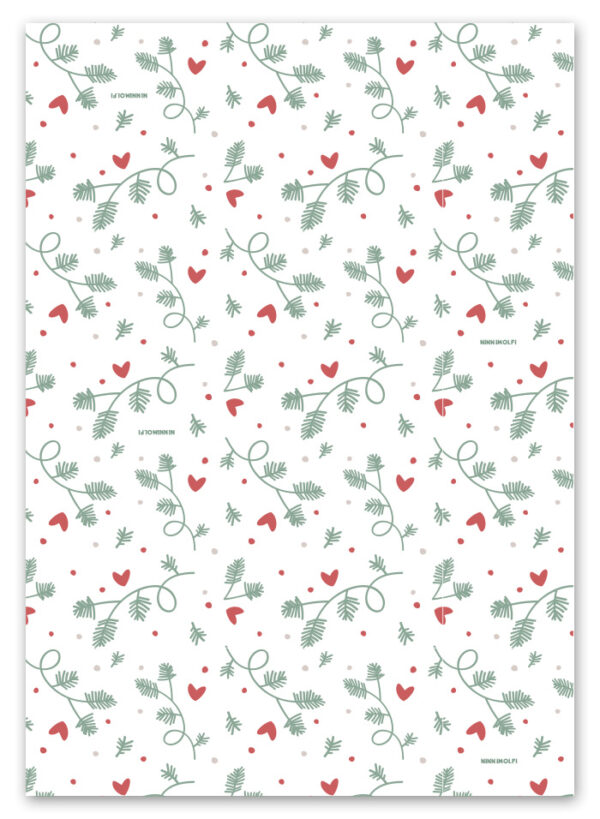 Ninnimoi DIY tulostettava joululahjapaperi