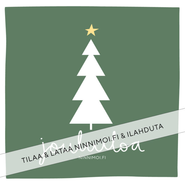 Some-joulukortti "Jouluiloa"