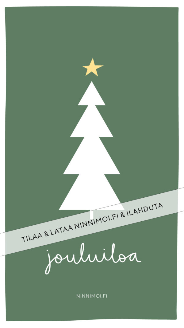 Some-joulukortti "Jouluiloa"
