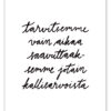 Tarvitsemme juliste valkoinen Ninnimoi