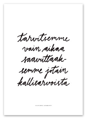 Tarvitsemme juliste valkoinen Ninnimoi