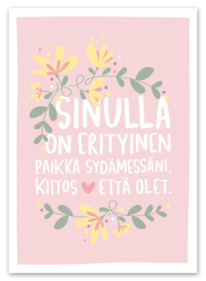 Sydämessä postikortti