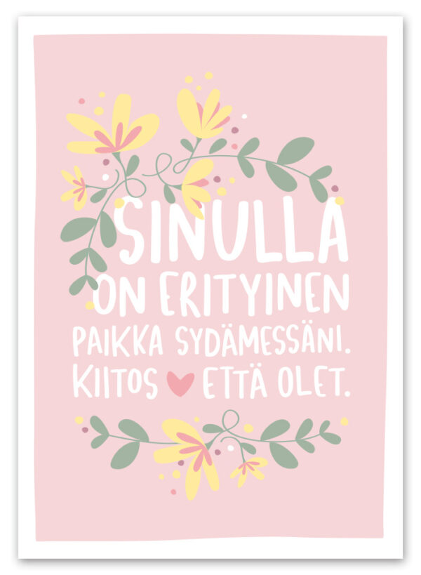 Sydämessä postikortti