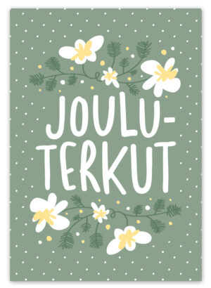 Jouluterkut joulukortti