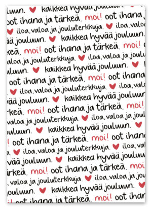 Moi! Oot ihana ja tärkeä joulukortti Ninnimoi