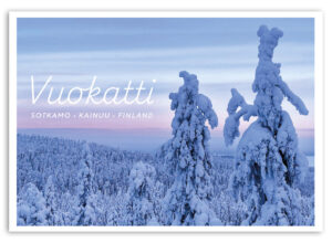 Sotkamo-Vuokatti tykkylumi talvimaisema Keimalta Iso-Pöllylle