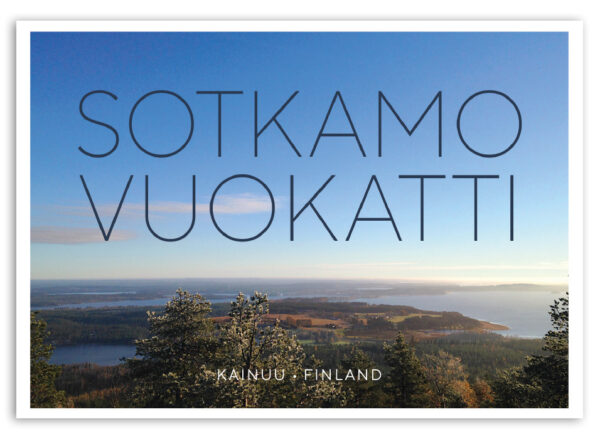 3094_sotkamo-vuokatti_kortti Maisema Vuokatin vaaralta Sotkamoon.