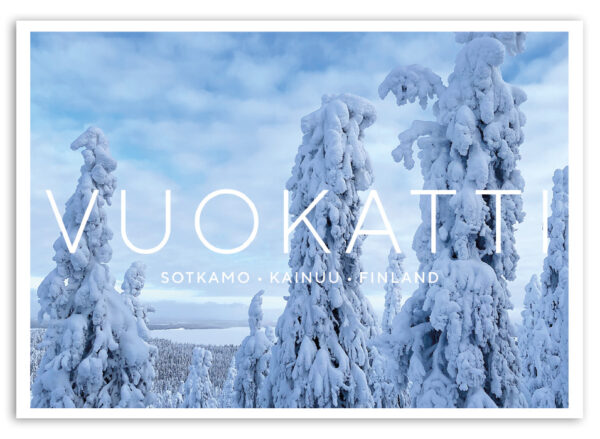 3096_sotkamo-vuokatti_kortti Tykkylumimaisema Vuokatista, Keima 322 mpy