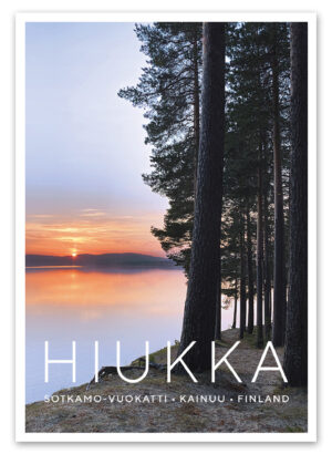 Valokuva Hiukan harjulta kohti Vuokatin vaaroja. Hiukka, Sotkamo.